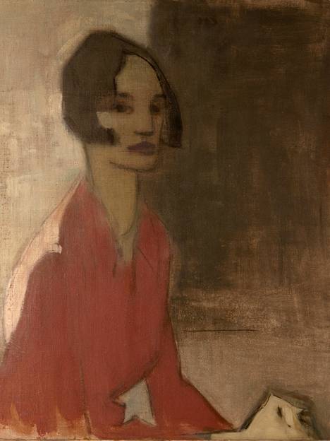 Schjerfbeck maalasi teoksen Ruskeat silmät vuosina 1935–1937.