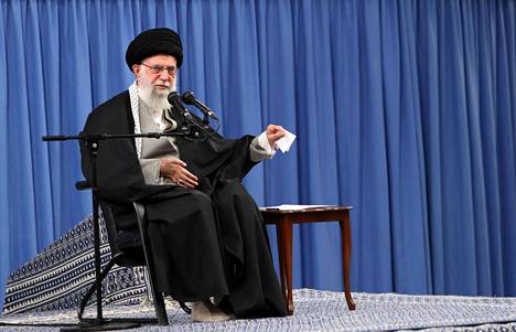 Iranin korkein johtaja Ali Khamenei puhui Teheranissa viime keskiviikkona.