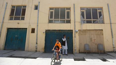Ulkokuva talosta Kabulissa, josta Reutersin mukaan suomalaisnainen siepattiin ja hänen saksalainen työtoverinsa sekä afganistanilaisvartija surmattiin.