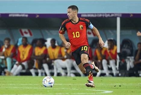 Eden Hazard on Belgian joukkueen tähtiä.