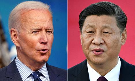 Yhdysvaltojen ja Kiinan presidentit Joe Biden ja Xi Jinping keskustelevat videoneuvottelussa maanantaina.