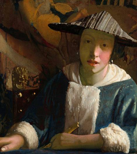 Johannes Vermeer: Tyttö huilun kanssa (n. 1669/1675). 