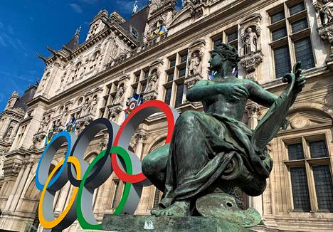 Vuoden 2024 olympiakisat näkyvät jo Pariisin katukuvassa.
