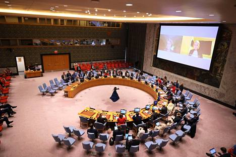 Совет безопасности ООН на прошлой неделе обсуждал в том числе принудительное переселение украинских мирных жителей в Россию. Фото: Михаэль М. Сантьяго / AFP