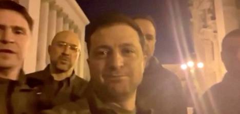 Volodymyr Zelenskyi filmed the video the night between Friday and Saturday in Kiev.