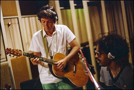 In the book, Paul McCartney also talks about his collaboration with Stevie Wonder (pictured) and Michael Jackson.