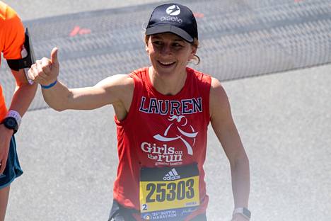 Lauren Fleshman osallistui viime vuonna Bostonin maratonille.