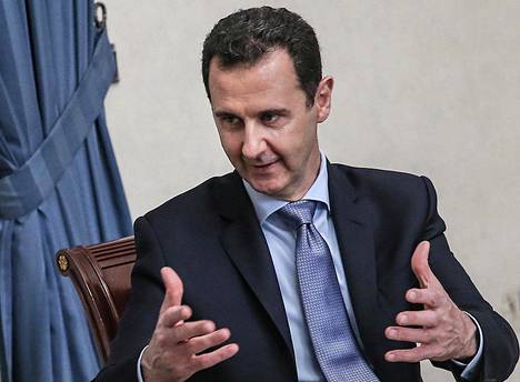 Syyrian presidentti Bashar al-Assad kuvattuna Syyriassa viime vuoden huhtikuussa.