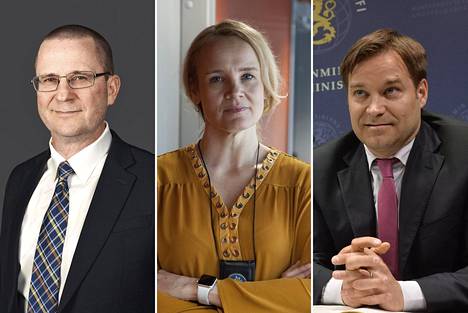 Harri Sarvanto (vas.), Jonna Turunen ja Teemu Turunen.