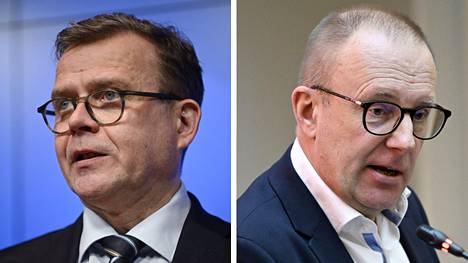 Pääministeri Petteri Orpo (kok) ja SAK:n puheenjohtaja Jarkko Eloranta eivät kommentoineet, mitä kulissien takana on keskusteltu.