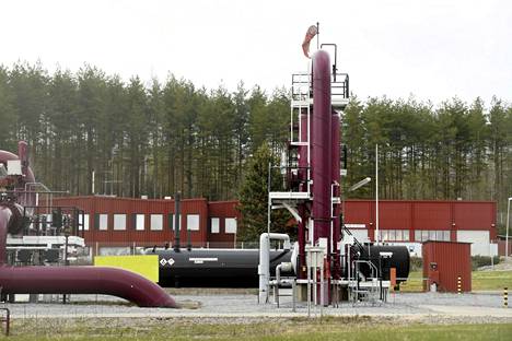 Suurin osa Venäjältä tuodusta maakaasusta tulee Suomeen Imatran kautta. Kuvassa kaasuasema Imatran Räikkölässä 12. toukokuuta. 
