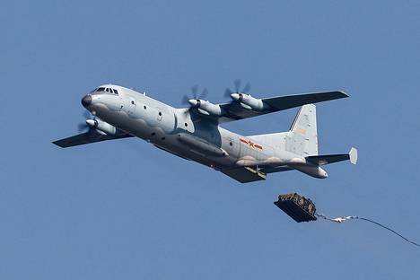 Kiinalainen Xian Y-7 -kuljetuskone osallistui Venäjän järjestämiin sotataitokilpailuihin Rjazanissa elokuussa.