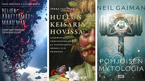 Viikon kirjasuosituksissa ovat Tuukka Hämäläisen ja Alexandr Manzosin Pelien äärettömät maailmat, Pekka Valtosen Hullun keisarin hovissa ja Neil Gaimanin Pohjoisen mytologia.
