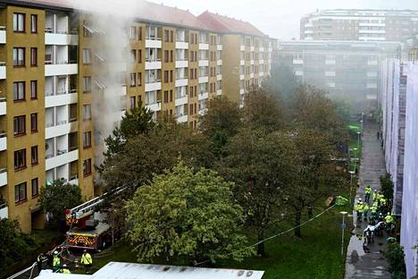 Göteborgin keskustassa sijaitsevassa asuinrakennuksessa sattui varhain tiistaiaamuna räjähdys.