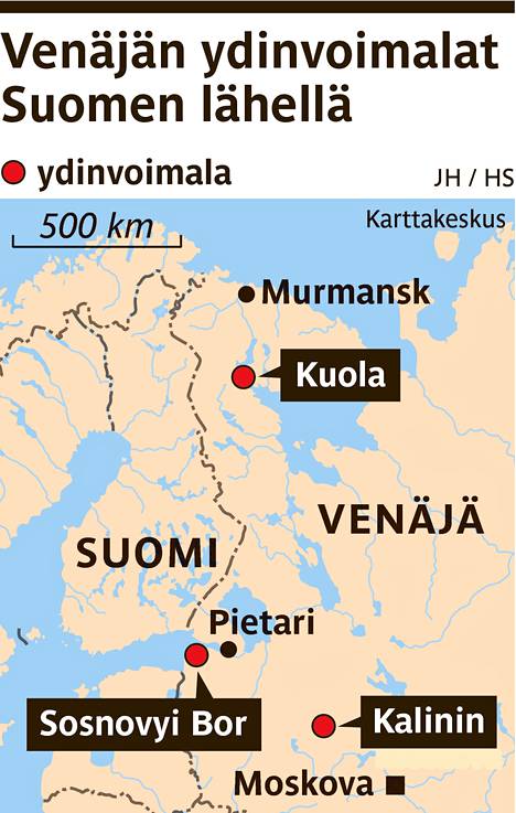 Suomi luottaa Venäjän tietoihin Sosnovyi Borista - Kotimaa 
