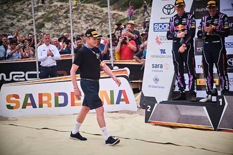 Juha Kankkunen pictured at the World Rally Championship in Sardinia last year.