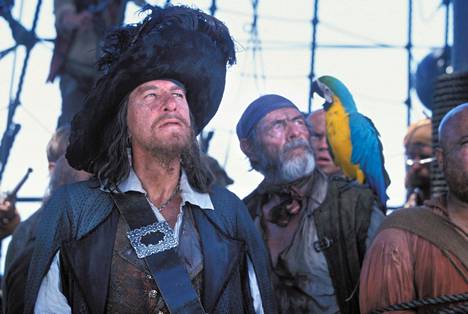 Merirosvot mellastivat muun muassa Pirates of the Caribbean -elokuvissa. 