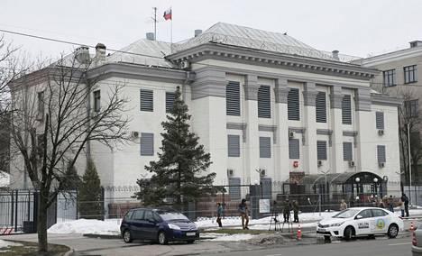 Venäjän Ukrainan-lähetystö Kiovassa kuvattuna vuonna 2018. 