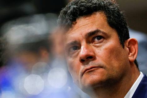 Former Justice Minister Sergio Moro is third in recent opinion polls with 11 percent support.