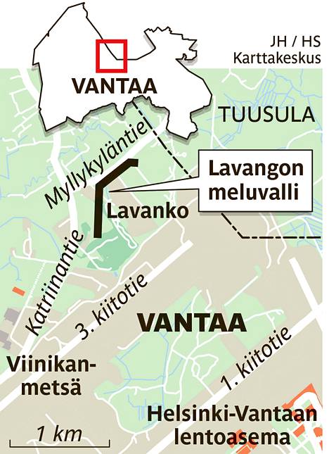 Vantaa vaatii glykolinäytteet koko meluvallista - Kaupunki 