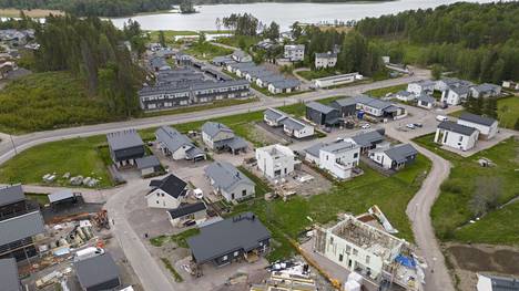 Espooseen on viime vuosina rakennettu pientaloja enemmän kuin Helsinkiin tai Vantaalle. Kuvassa Kurttilan aluetta.