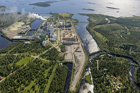 Havainnekuva Metsä Groupin uudesta Kemin tehtaasta. Metsä Group aloittaa biotuotetehtaan suunnittelun Kemiin. Tehdas tuottaisi 1,5 miljoonaa tonnia sellua ja maksaisi 1,5 miljardia euroa.
