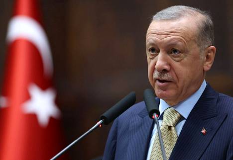 Turkin presidentti Recep Tayyip Erdoğan Ankarassa keskiviikkona otetussa kuvassa.