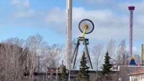 Lukija kuvasi videon, kun Linnanmäen huvipuisto testasi uutuuslaite Swingiä torstaina.
