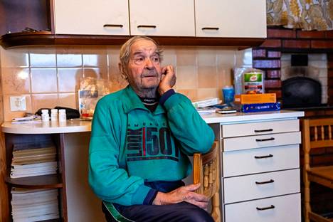 Keijo Turkia, 80, lives alone in the village of Keskisaari on the farm where she was also born, and from which she had to go to a shelter when she was six months old.