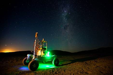 Nasa testasi Arads-mönkijää Atacaman aavikolla vuonna 2017.