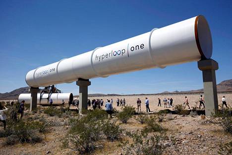 Hyperloop-putkia esiteltiin Las Vegasissa Yhdysvalloissa tämän vuoden toukokuussa.