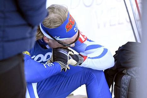 Iivo Niskanen oli todella pettynyt 50 kilometrin kilpailun jälkeen.