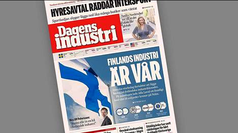 Dagens Industri kommentoi ruotsalaisen Alfa Lavalin ja suomalaisen Neleksen suunniteltua yritysjärjestelyä kannessaan tiistaina.
