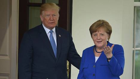 Merkel kiitti Trumpia Pohjois-Korean painostamisesta – kumpikaan ei antanut suoraa vastausta teräs- ja alumiinitullien kohtaloon