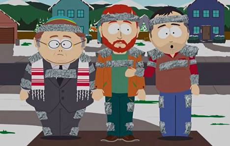 Cartman, Kyle ja Stan tavataan aikuisina South Parkin Covid-erikoisjaksoissa. 