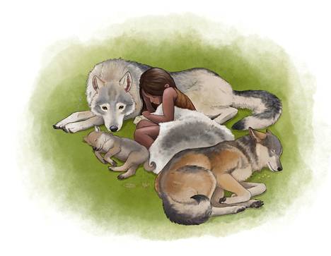 Arktisen alueen kulttuureissa pidettiin tärkeänä, että lapset tulevat toimeen koirien kanssa pienestä pitäen.