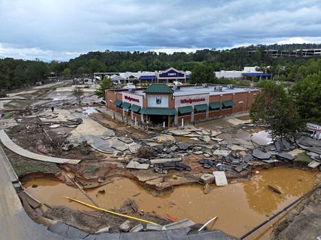 Aerial photo of Asheville from Sunday.