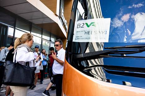 Hanna-Kaisa Santala is getting on the bus to Helsinki.