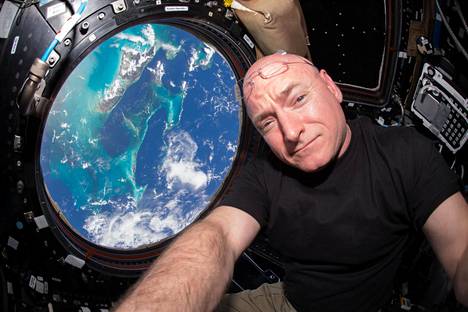 Yhdysvaltalainen astronautti Scott Kelly vietti Kansainvälisellä avaruusasemalla vuoden.