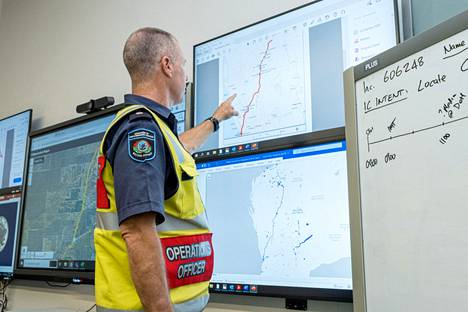 Länsi-Australiassa on etsitty laajalta tiealueelta alle senttimetrin kokoista radioaktiivista kapselia. Kuvan ovat välittäneet uutistoimisto Reutersille paikalliset pelastusviranomaiset (DFES).