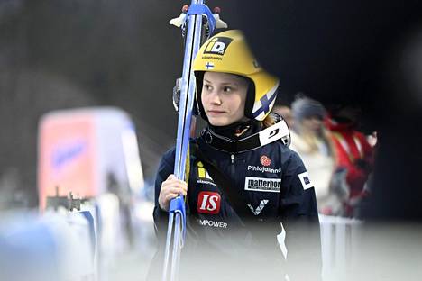 Jenny Rautionaho oli 11:s sunnuntaina Holmenkollenilla. Kuva Planican MM-kisoista.