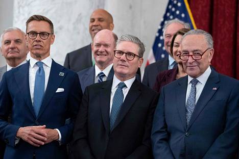 President Alexander Stubb (left) and Prime Minister Keir Starmer (centre) recently met at the NATO summit in Washington.