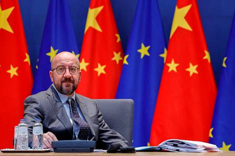 Eurooppa-neuvoston puheenjohtaja Charles Michel osallistui EU:n puolelta EU:n ja Kiinan väliseen, huippukokoukseksi nimettyyn videoneuvotteluun.