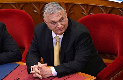 Unkarin pääministeri Viktor Orbán parlamentissa Budapestissä toukokuussa.
