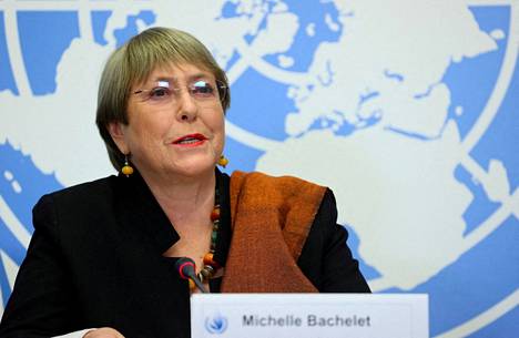 YK:n ihmisoikeusvaltuutettu Michelle Bachelet Sveitsin Genevessä marraskuussa 2021.