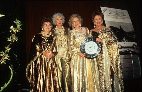 The Girls Gold Quartet poses for the camera at the Night of 100 Stars Gala in New York in May 1990. 