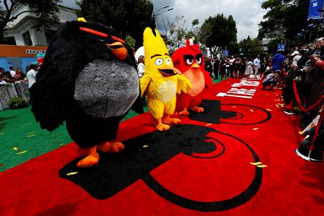 Angry Birds -elokuvan ensi-iltaa vietettiin Los Angelesissa toukokuussa 2016.