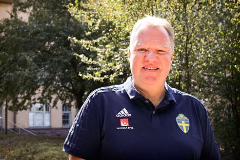Uefan varapuheenjohtaja Karl-Erik Nilsson vieraili Helsingissä kesällä 2018. 