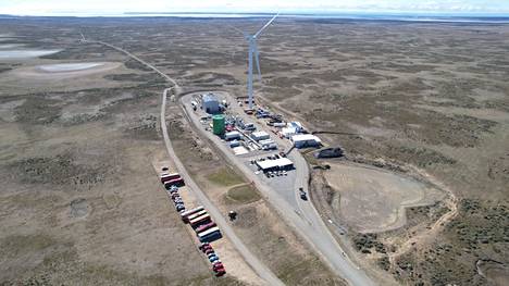 Porschen polttoaineen tuotantolaitos on Punta Arenasissa Lounais-Chilessä