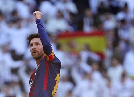 Lionel Messi tuuletti 23. joulukuuta FC Barcelonan voitettua Real Madridin.